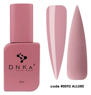 Камуфлирующая база для ногтей DNKa' Cover Rubber Base French #0092 Allure, 12 мл