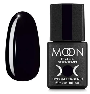 Гель-лак Moon Full Color #188, глубокий черный, 8 мл