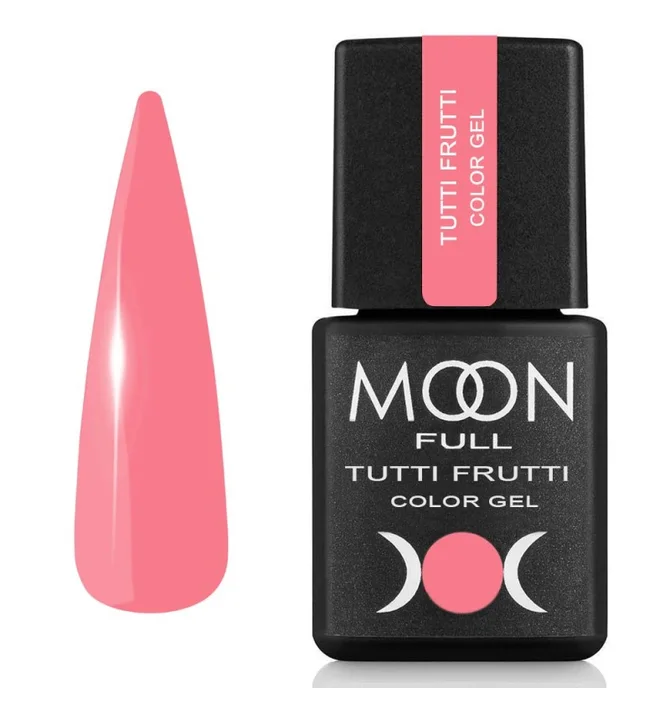 Гель-лак Moon Full Tutti Frutti Color #921, светло-коралловый, 8 мл