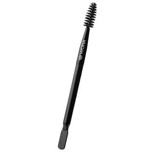 Щіточка з аплікатором для укладання брів Wona Brush & Spatula, чорна