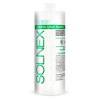Засіб для дезінфекції поверхонь та інструментів Solnex, Green Line Rapid, 1000 мл