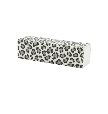 Nail Buffer, with leopard print