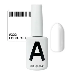 Lakier hybrydowy Adore Professional, paleta podstawowa, #322 Extra White, 12 ml