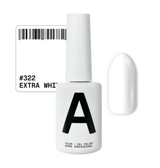 Lakier hybrydowy Adore Professional, paleta podstawowa, #322 Extra White, 12 ml