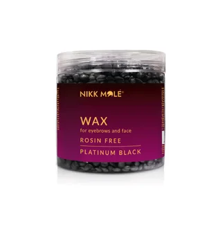 Віск у гранулах для брів та обличчя Nikk Mole, Platinum Black, 100 г