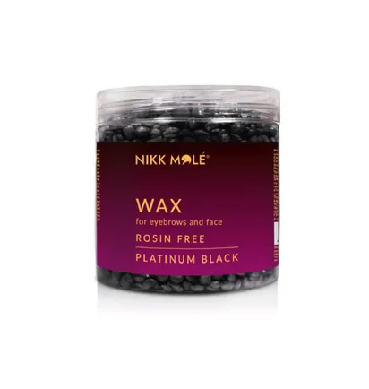 Віск у гранулах для брів та обличчя Nikk Mole, Platinum Black, 100 г