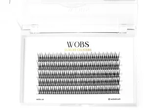 Накладні пучкові вії WoBs Fish Tail 20D, товщина 0.10, довжина 12 мм, 200 шт