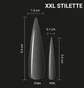 Набір типс для нарощування нігтів Adore Professional SPLETNIца XXL Gel Tips Stiletto, 240 шт