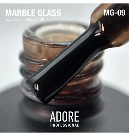 Gel Polish Adore Professional Marble Glass MG-09 Granite Stained Glass, 8 ml