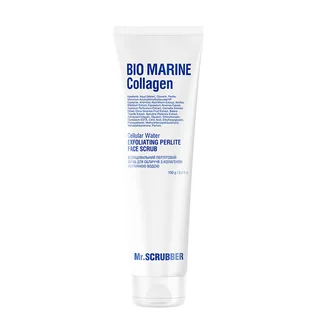 Exfoliating Perlite Face Scrub Mr.Scrubber Bio Marine Collagen, with Collagen and Cellular Water, 100 g