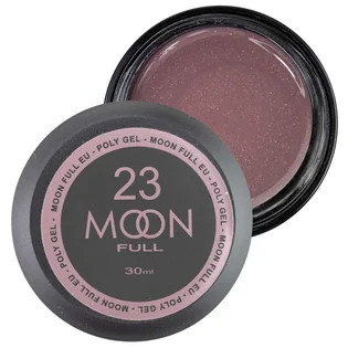 Nail Extension Polygel Moon Full #23, beige-pink with shimmer, 30 ml