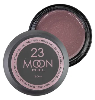 Nail Extension Polygel Moon Full #23, beige-pink with shimmer, 30 ml