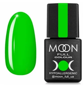 Gel Polish Moon Full Neon #702, bright lime, 8 ml
