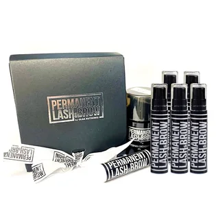 Набор Permanent Lash&Brow: крем-хна + окислитель 3% + энзимный скраб для бровей