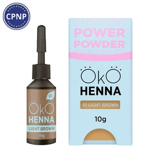 Хна для брів OKO Lash&Brow Power Powder, #01 Light brown, 10 г