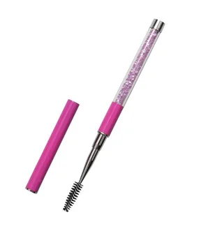 Szczoteczka do brwi i rzęs w etui Diamond, fioletowa