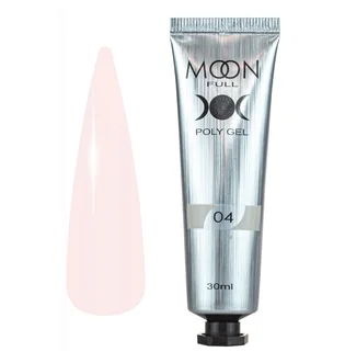 Полігель Moon Full для нарощування нігтів Poly Gel #04, 30 мл