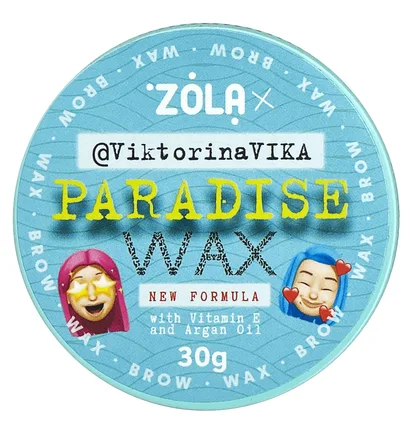 Воск для укладки бровей ZOLA Paradise by Victorina Vika, 30 г