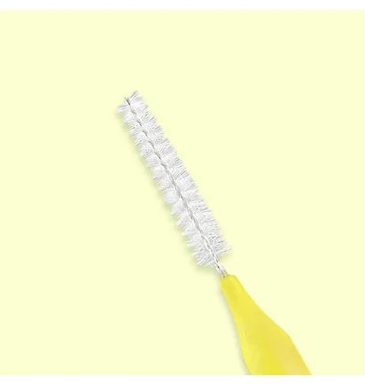 Щіточка для брів і вій Baby Brush, жовта, 0.8 мм, 1 шт