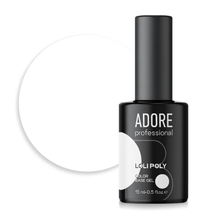 Кольорова полібаза для дизайну нігтів Adore Professional Loli Poly Base №09 Icing, 15 мл