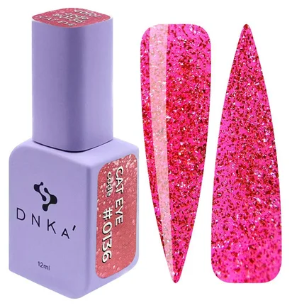 Гель-лак для нігтів DNKa' Gel Polish Cat Eye #0136, 12 мл