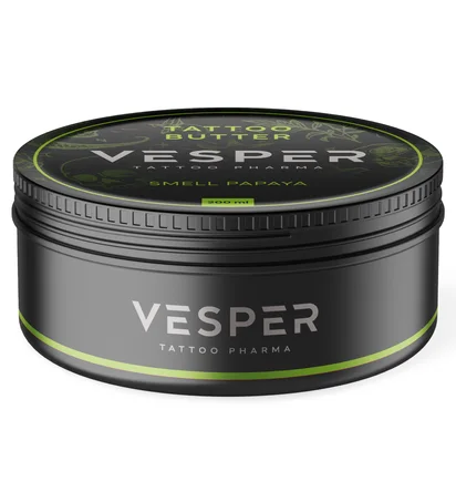 Masło-olejek do tatuażu Vesper, Papaya, 200 ml