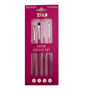 Набор кистей для оформления бровей ZOLA Brow Update Set #07, 11, 12, 15