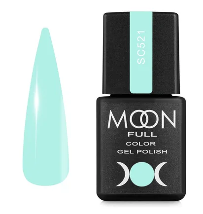 Гель-лак Moon Full Color Gel Polish #SC521, м'ятний, 8 мл