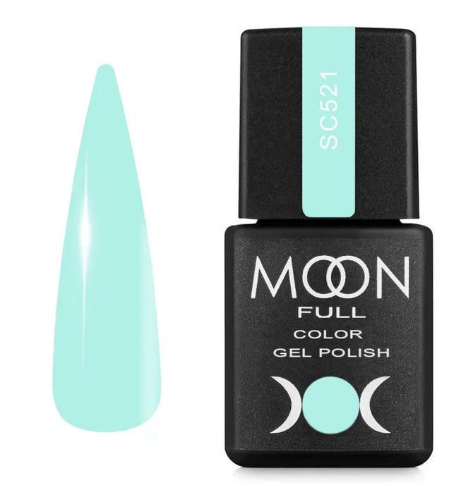 Гель-лак Moon Full Color Gel Polish #SC521, м'ятний, 8 мл