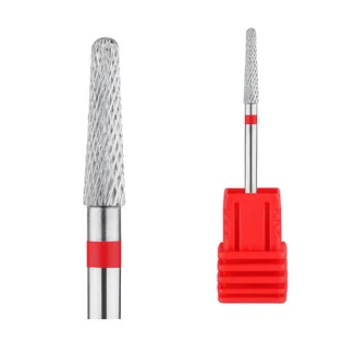 Diamond Drill Bit Kraken Nails, rounded cylinder, with red notch