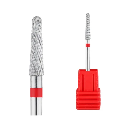 Diamond Drill Bit Kraken Nails, rounded cylinder, with red notch