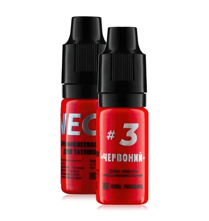 Neonowy pigment do tatuażu The Mineral, Red #3, 11 ml