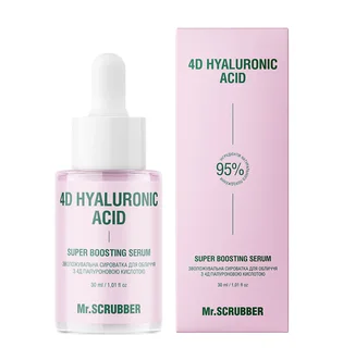 Зволожуюча сироватка для обличчя Mr.Scrubber 4D Hyaluronic Acid, з 4D гіалуроновою кислотою, 30 мл