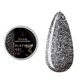 Гель для дизайна ногтей SAGA Platinum Paint #03, 5 г