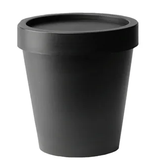 Пластиковая банка, черная, 200 мл