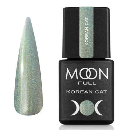 Lakier hybrydowy Moon Full Korean Cat #08, Szmaragdowe Marzenie, 8 ml