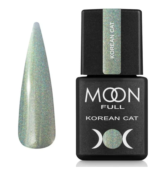 Lakier hybrydowy Moon Full Korean Cat #08, Szmaragdowe Marzenie, 8 ml