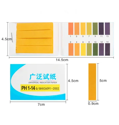 Litmus pH Test Paper 1-14, 80 sheets