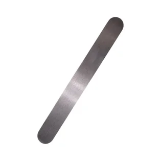 Metal Nail File Base, rectangular, with rounded edges, 180×20 mm