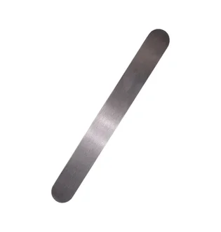 Metal Nail File Base, rectangular, with rounded edges, 180×20 mm