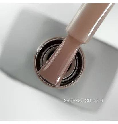 No Wipe Top Coat SAGA Color #01, 10 ml