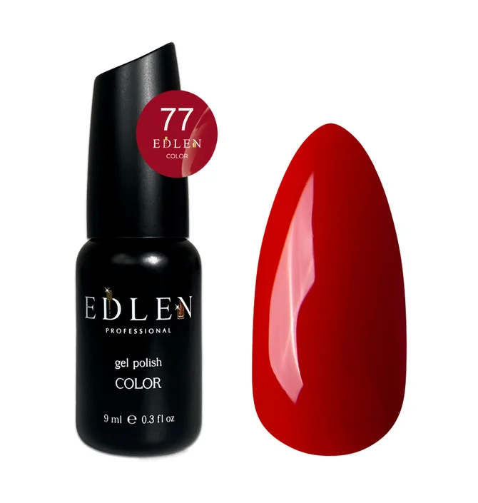 Гель-лак для нігтів Edlen Color #077, 9 мл
