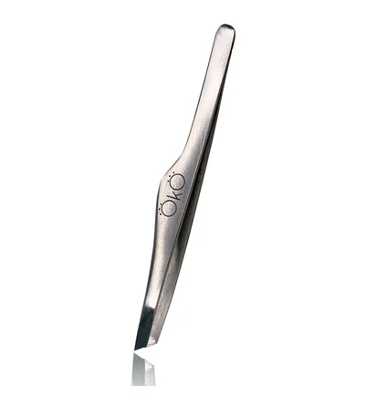 Tweezers eyebrow OKO Lash&Brow beveled (manual sharpening)
