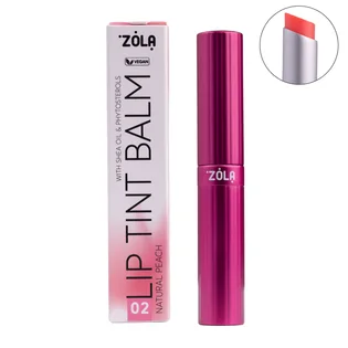Відтінковий бальзам для губ ZOLA Lip Tint Balm, Peach Natural #02, 3 г