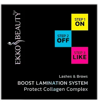 Lamination set Ekko Beauty Boost, 3×10 ml