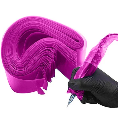 Бар'єрний захист для кліп-корду Clip Cord Sleeves, рожевий, 80×5 см, 125 шт