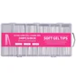 Przezroczyste tipsy żelowe Soft, Pink, 240 szt