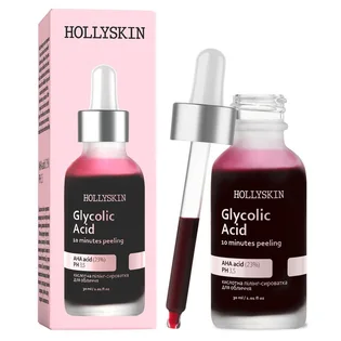 Кислотна сироватка-пілінг для обличчя HollySkin Glycolic Acid, 30 мл