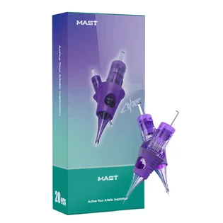 Набір картриджів для татуажу Mast Cyber 0603RL 0.20 мм, 20 шт