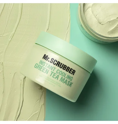 Охолоджувальна маска для обличчя Mr.Scrubber Instant Cooling Green Tea Mask, з екстрактом зеленого чаю, 250 мл